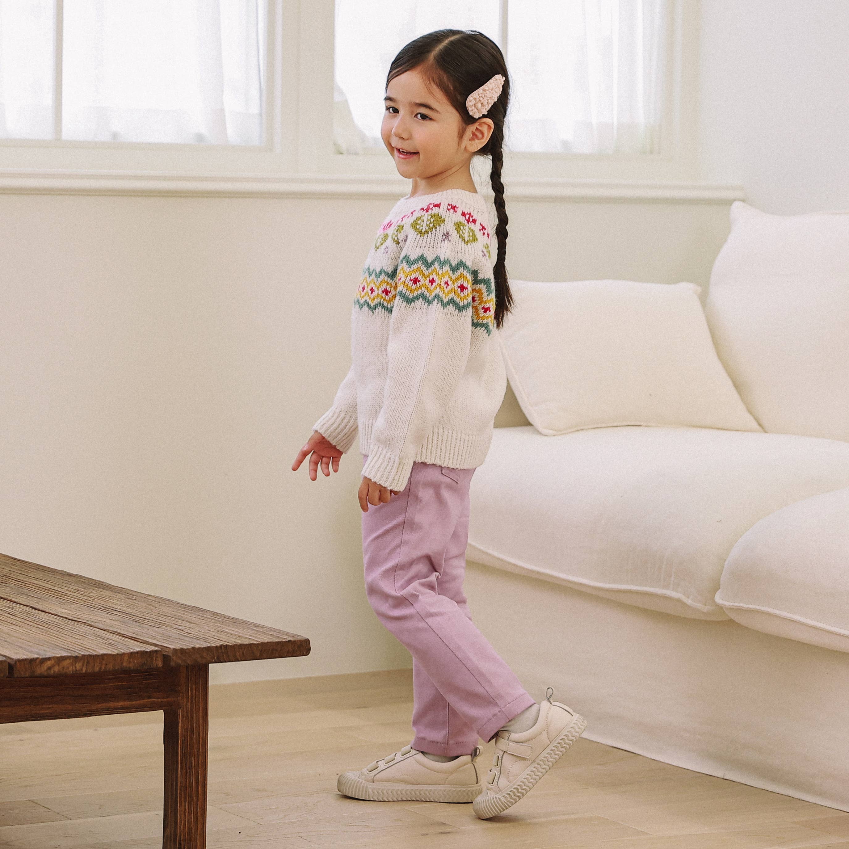 Naomi Nordic Pattern Knit Sweater-Knit Sweater - Kids-ToTo Heros-ToTo Heros l Premium Children's Clothing