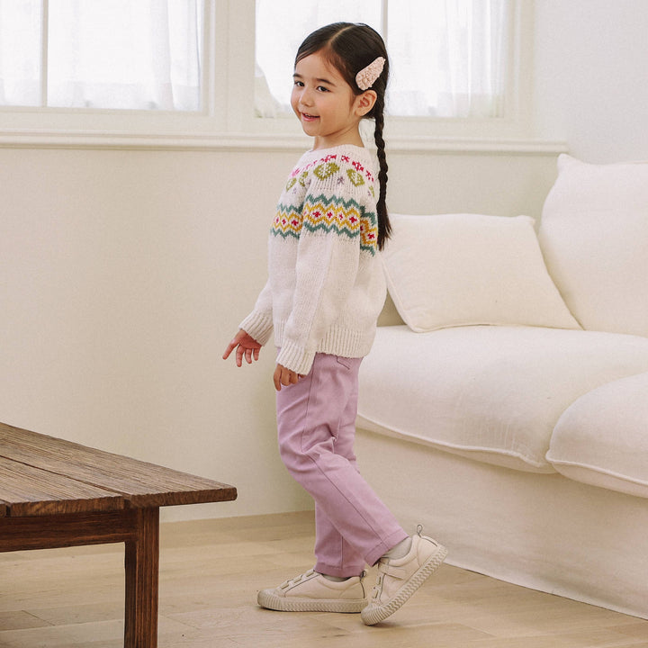 Naomi Nordic Pattern Knit Sweater-Knit Sweater - Kids-ToTo Heros-ToTo Heros l Premium Children's Clothing