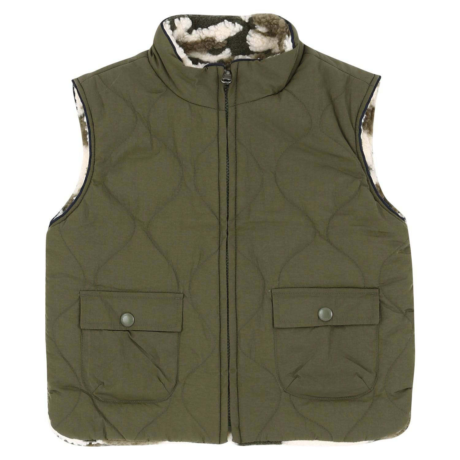 New Lottie Quilted & Fleeced Reversible Vest-Outerwear Vest - Kids-ToTo Heros-ToTo Heros l Premium Children&#x27;s Clothing