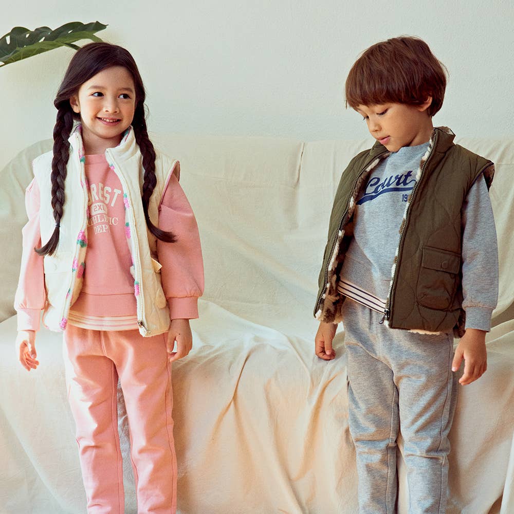 New Lottie Quilted & Fleeced Reversible Vest-Outerwear Vest - Kids-ToTo Heros-ToTo Heros l Premium Children&#x27;s Clothing
