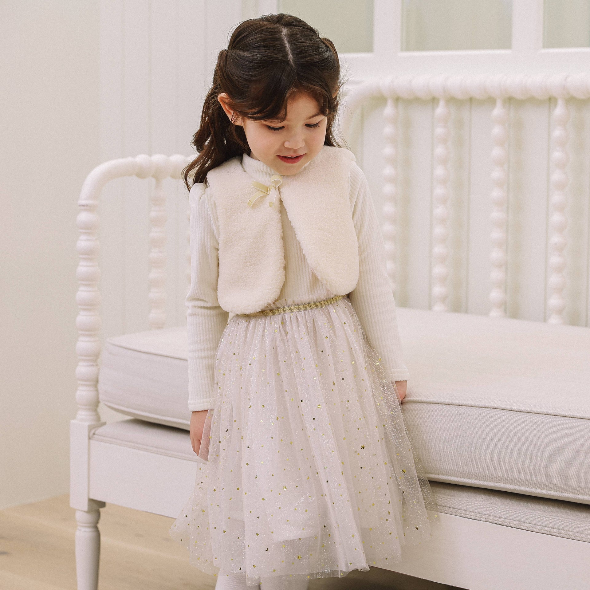 Norah Vest Layered Dress-Dress - Kids-ToTo Heros-ToTo Heros l Premium Children's Clothing