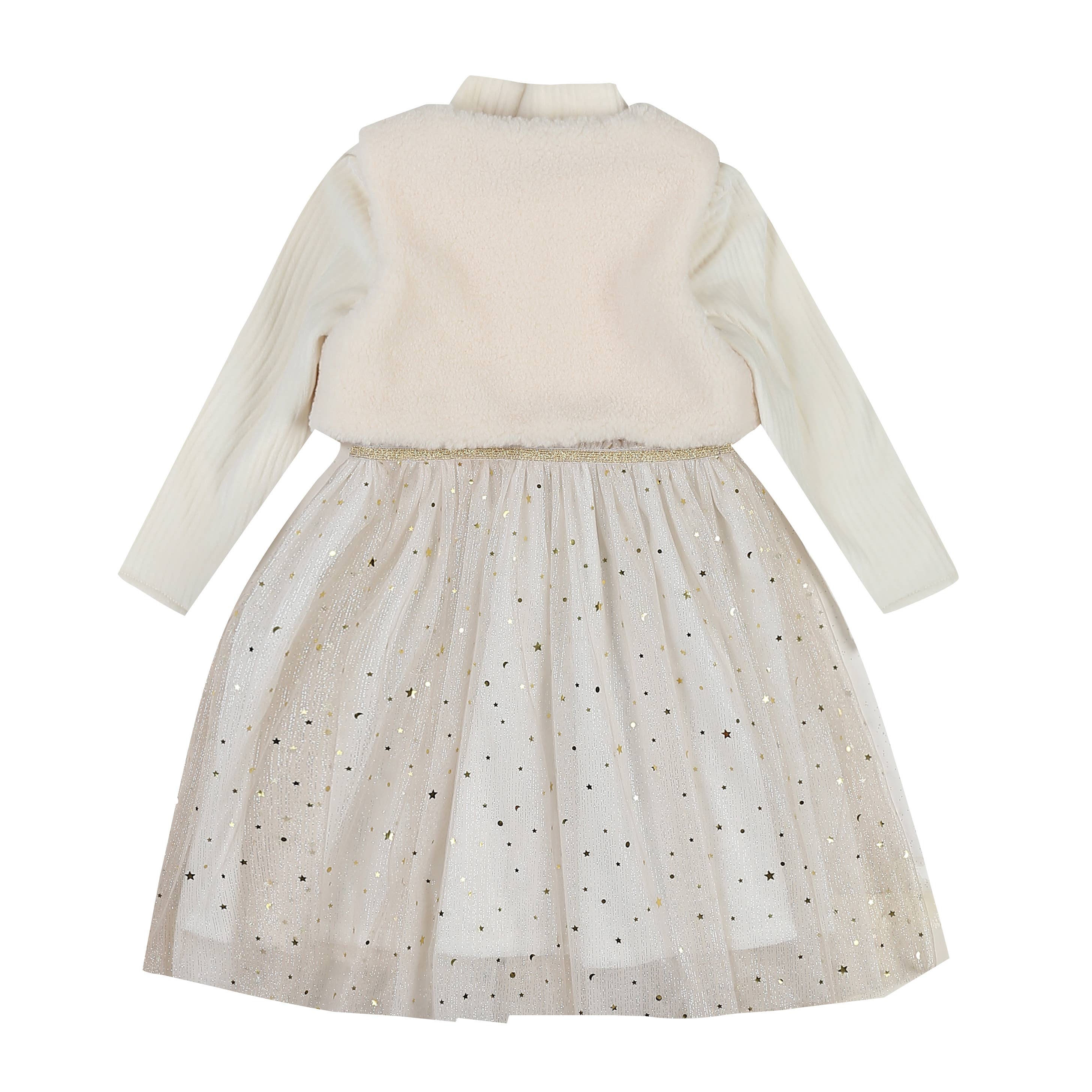 Norah Vest Layered Dress-Dress - Kids-ToTo Heros-ToTo Heros l Premium Children's Clothing