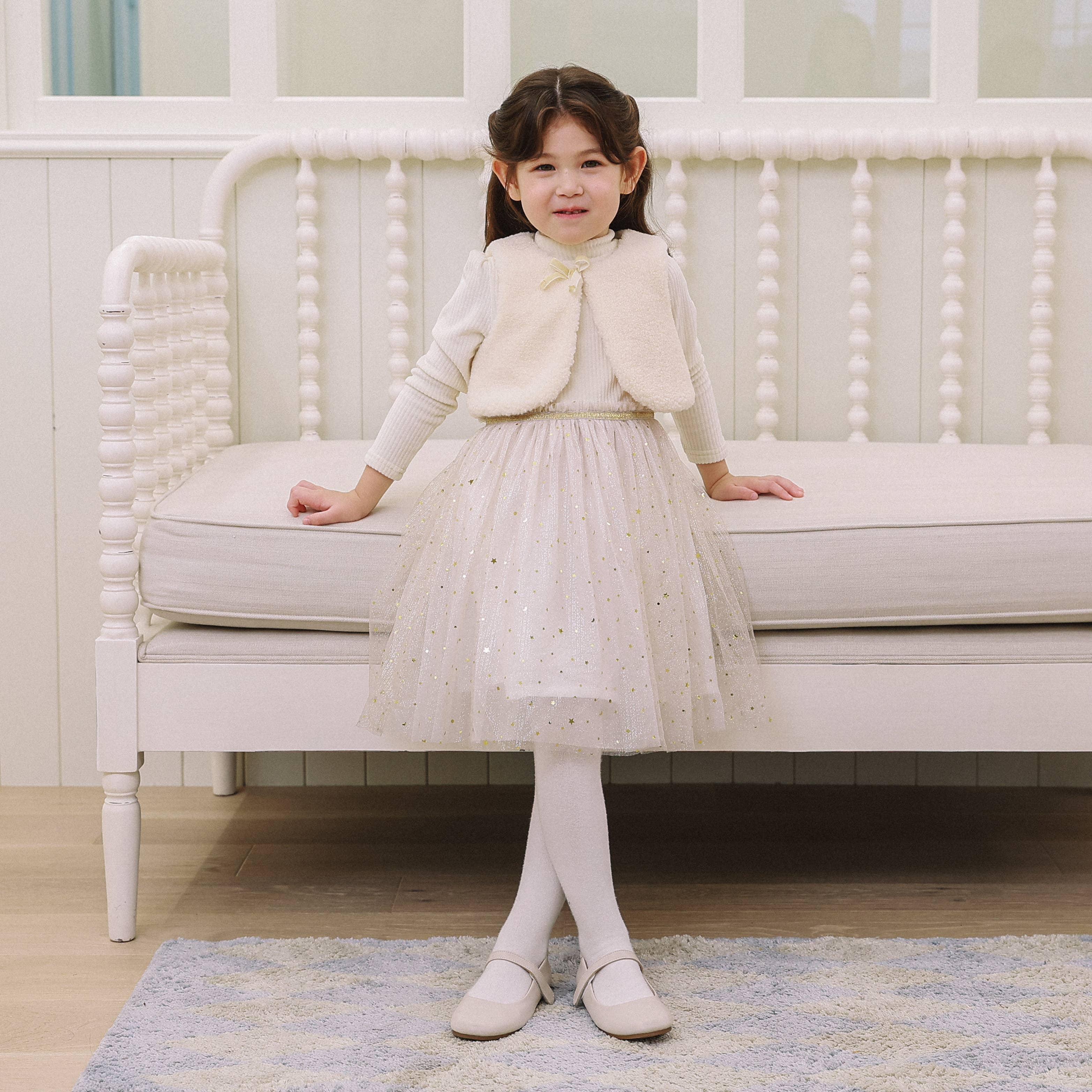 Norah Vest Layered Dress-Dress - Kids-ToTo Heros-ToTo Heros l Premium Children's Clothing