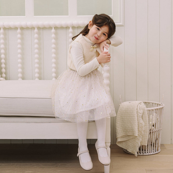 Norah Vest Layered Dress-Dress - Kids-ToTo Heros-ToTo Heros l Premium Children's Clothing