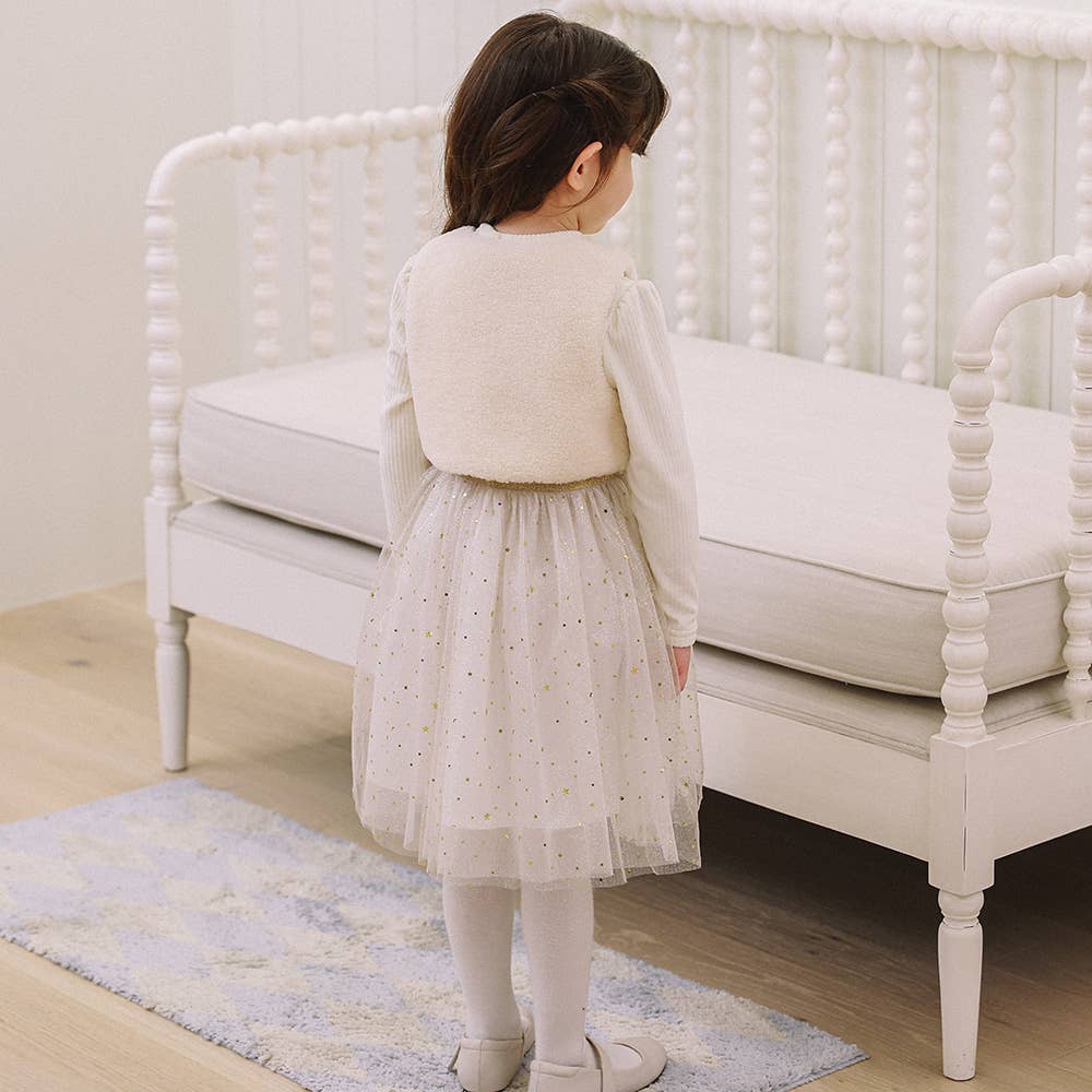 Norah Vest Layered Dress-Dress - Kids-ToTo Heros-ToTo Heros l Premium Children's Clothing