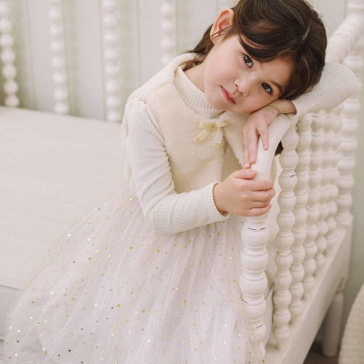 Norah Vest Layered Dress-Dress - Kids-ToTo Heros-ToTo Heros l Premium Children's Clothing