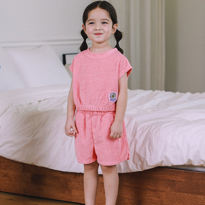 Ocean Terrycloth Tank Top & Shorts Set-Top & Skirt Set - Kids-ToTo Heros-