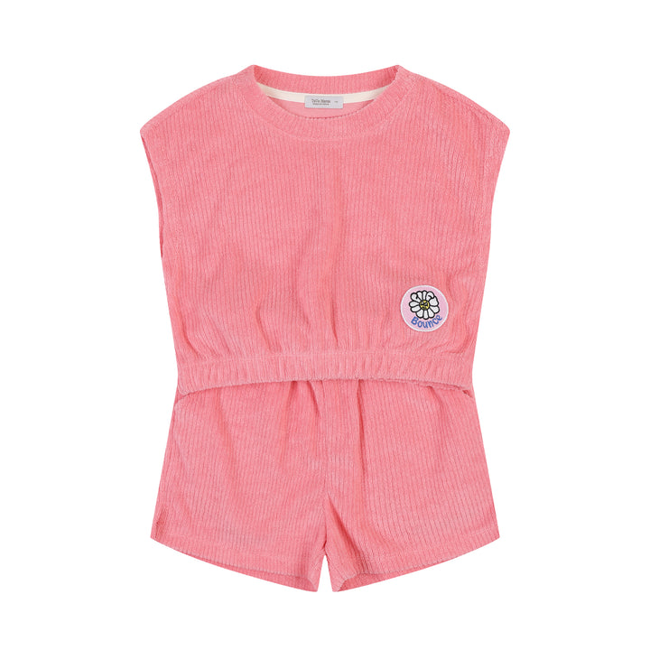 Ocean Terrycloth Tank Top & Shorts Set-Top & Skirt Set - Kids-ToTo Heros-Coral-XXS-