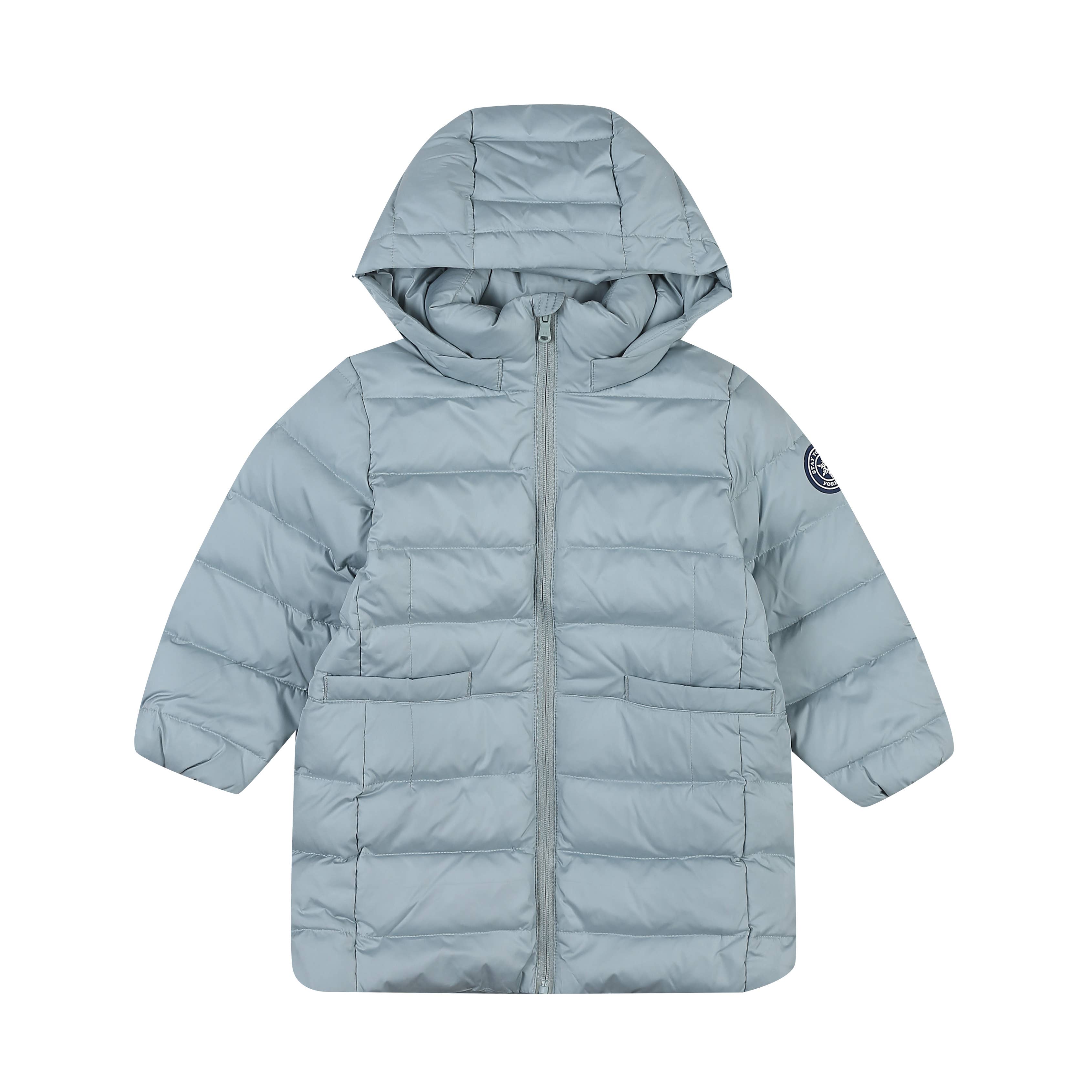 Oliver Long Puffer Down Jacket with Detachable Hood-Puffer Jacket - Kids-ToTo Heros-ToTo Heros l Premium Children's Clothing