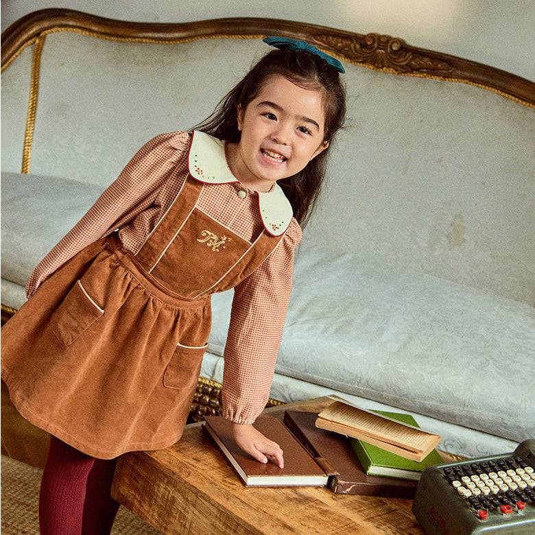 Paige Skirt With Suspenders-Skirt - Kids-ToTo Heros-ToTo Heros l Premium Children&#x27;s Clothing