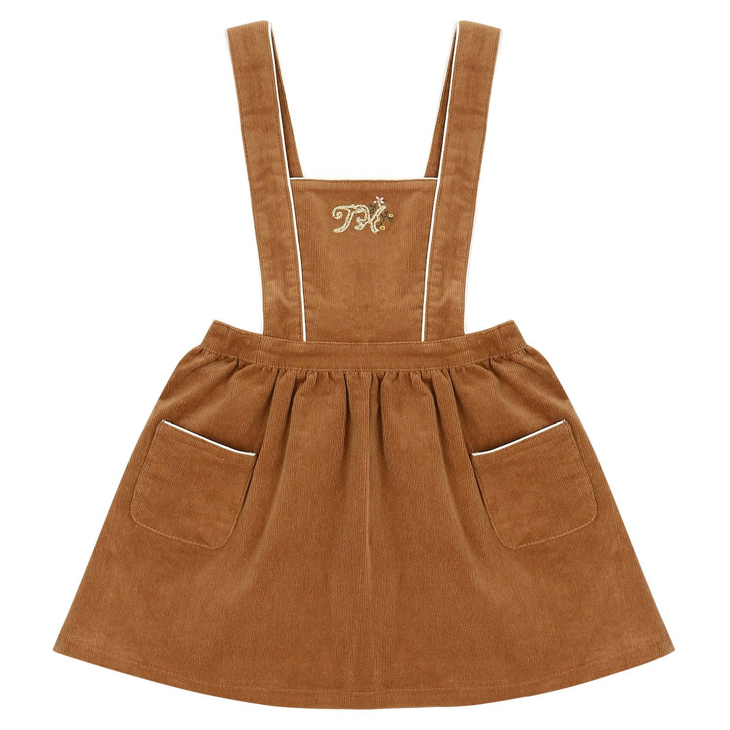Paige Skirt With Suspenders-Skirt - Kids-ToTo Heros-ToTo Heros l Premium Children&#x27;s Clothing
