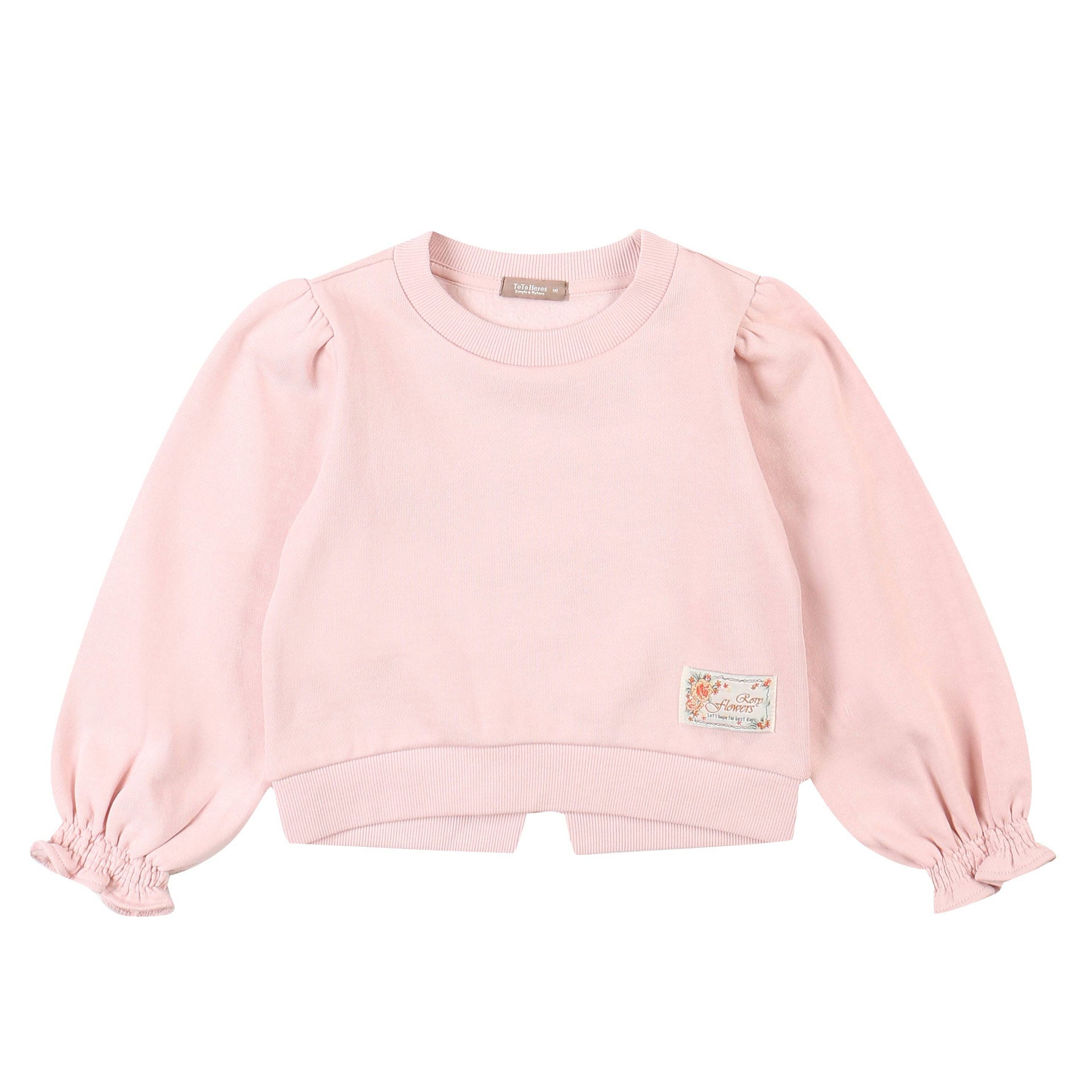 Rachel Ruffle Cuff Sweatshirt-Sweatshirt - Kids-ToTo Heros-ToTo Heros l Premium Children&#x27;s Clothing