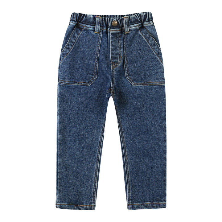 Ray Baggy Wide Pocket Denim Pants-Pants - Kids-ToTo Heros-ToTo Heros l Premium Children&#x27;s Clothing