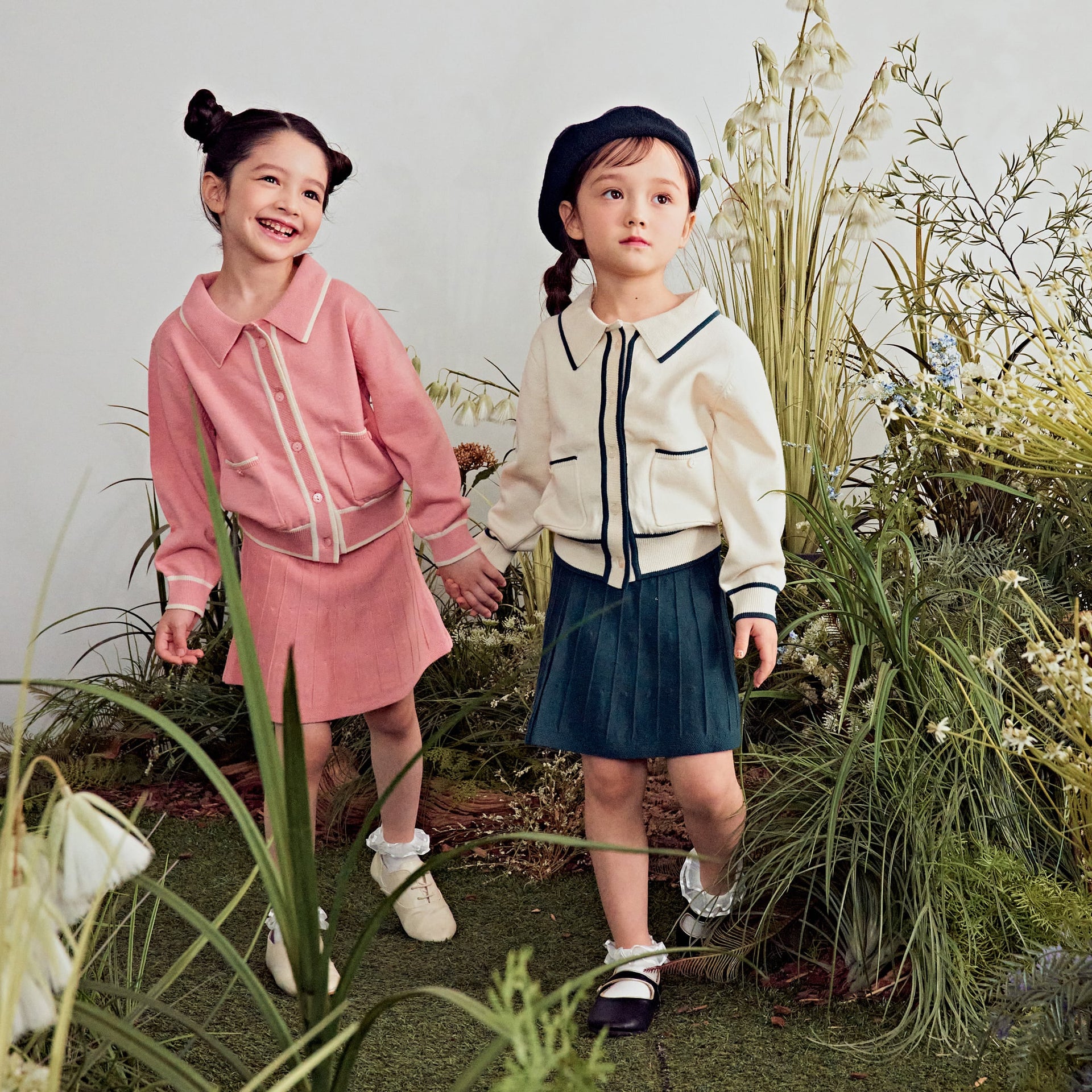 Reina Ivory Collared Sweater Top & Skirt Set-Top & Skirt Set - Kids-ToTo Heros-ToTo Heros l Premium Children&#x27;s Clothing