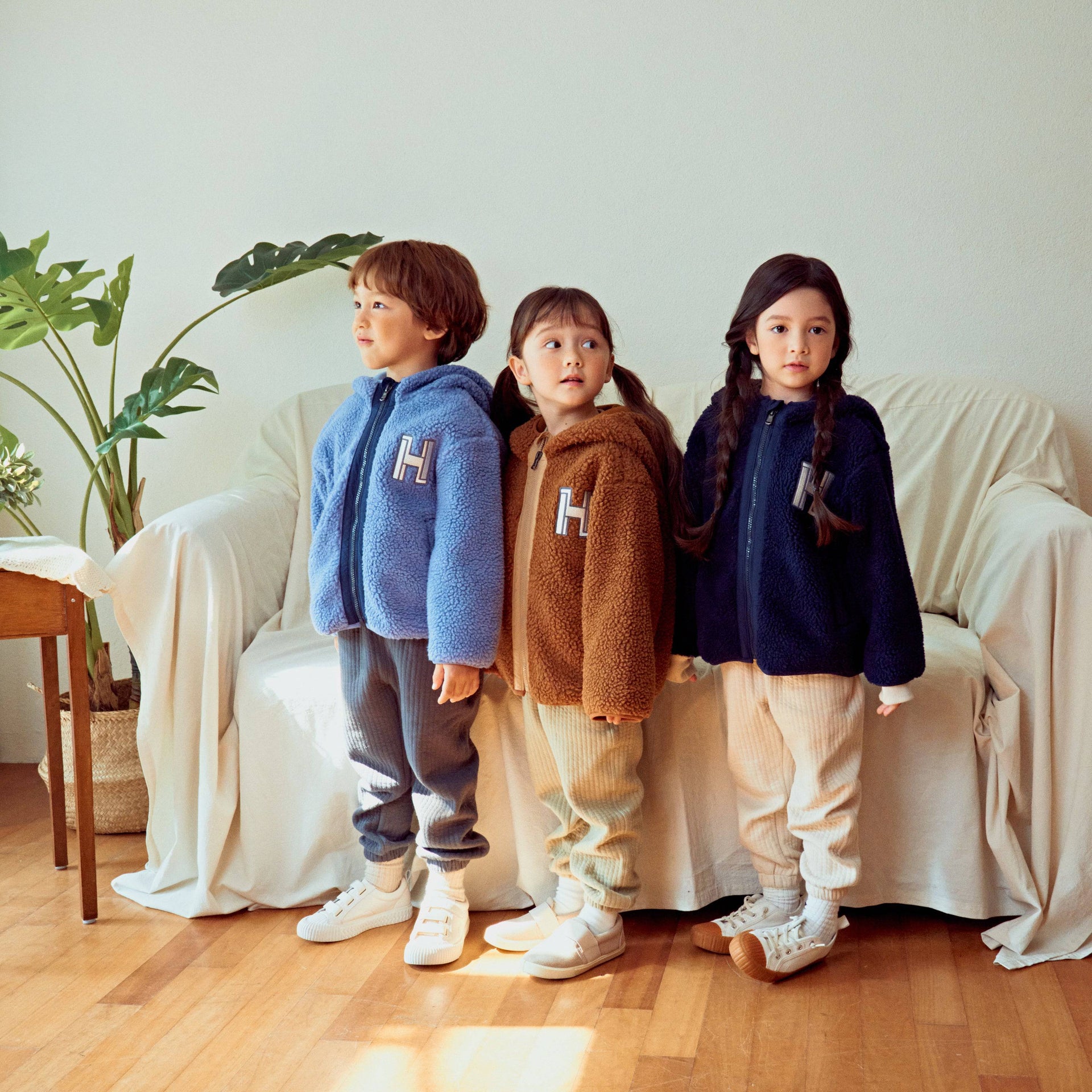 Retro Wave Waffen Patch Fleece Teddy Jacket-Jacket - Kids-ToTo Heros-ToTo Heros l Premium Children&#x27;s Clothing
