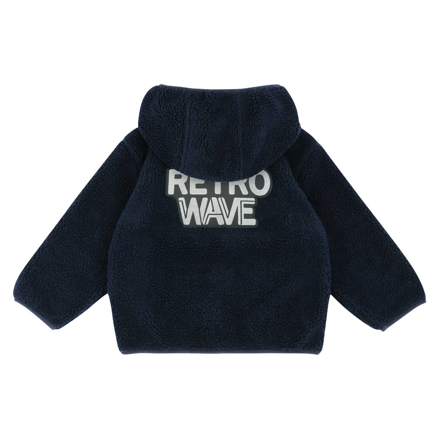Retro Wave Waffen Patch Fleece Teddy Jacket-Jacket - Kids-ToTo Heros-ToTo Heros l Premium Children&#x27;s Clothing