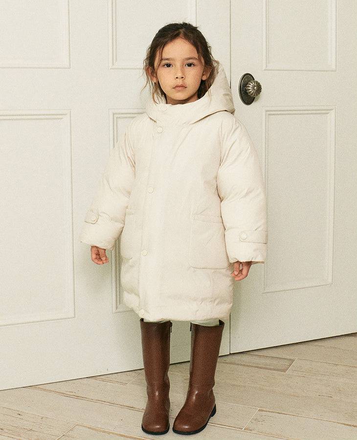 Ria Duck Down Long Puffer Jacket-Puffer Jacket - Kids-ToTo Heros-ToTo Heros l Premium Children's Clothing