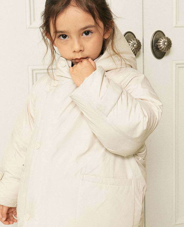 Ria Duck Down Long Puffer Jacket-Puffer Jacket - Kids-ToTo Heros-ToTo Heros l Premium Children's Clothing