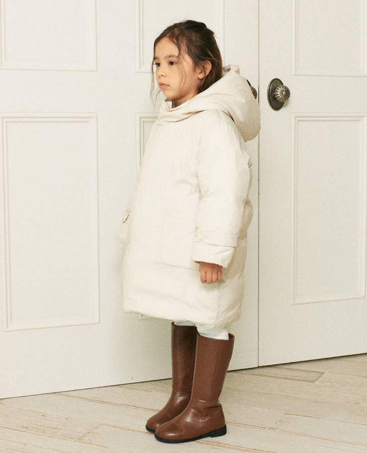Ria Duck Down Long Puffer Jacket-Puffer Jacket - Kids-ToTo Heros-ToTo Heros l Premium Children's Clothing