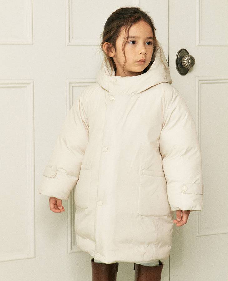 Ria Duck Down Long Puffer Jacket-Puffer Jacket - Kids-ToTo Heros-ToTo Heros l Premium Children's Clothing