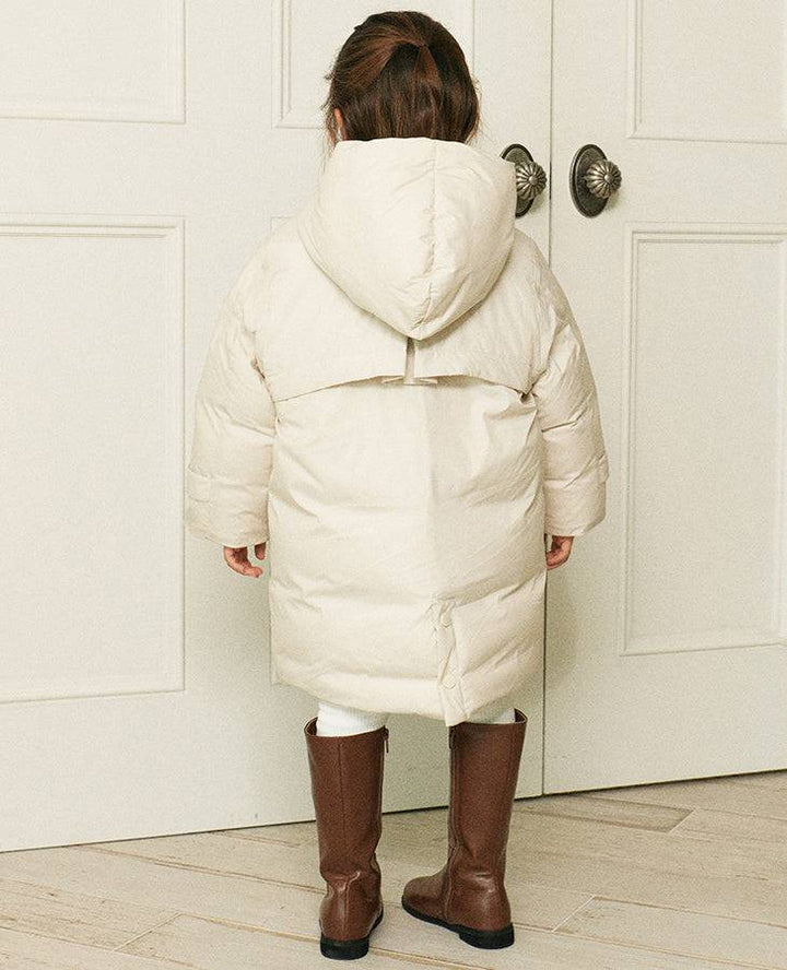Ria Duck Down Long Puffer Jacket-Puffer Jacket - Kids-ToTo Heros-ToTo Heros l Premium Children's Clothing