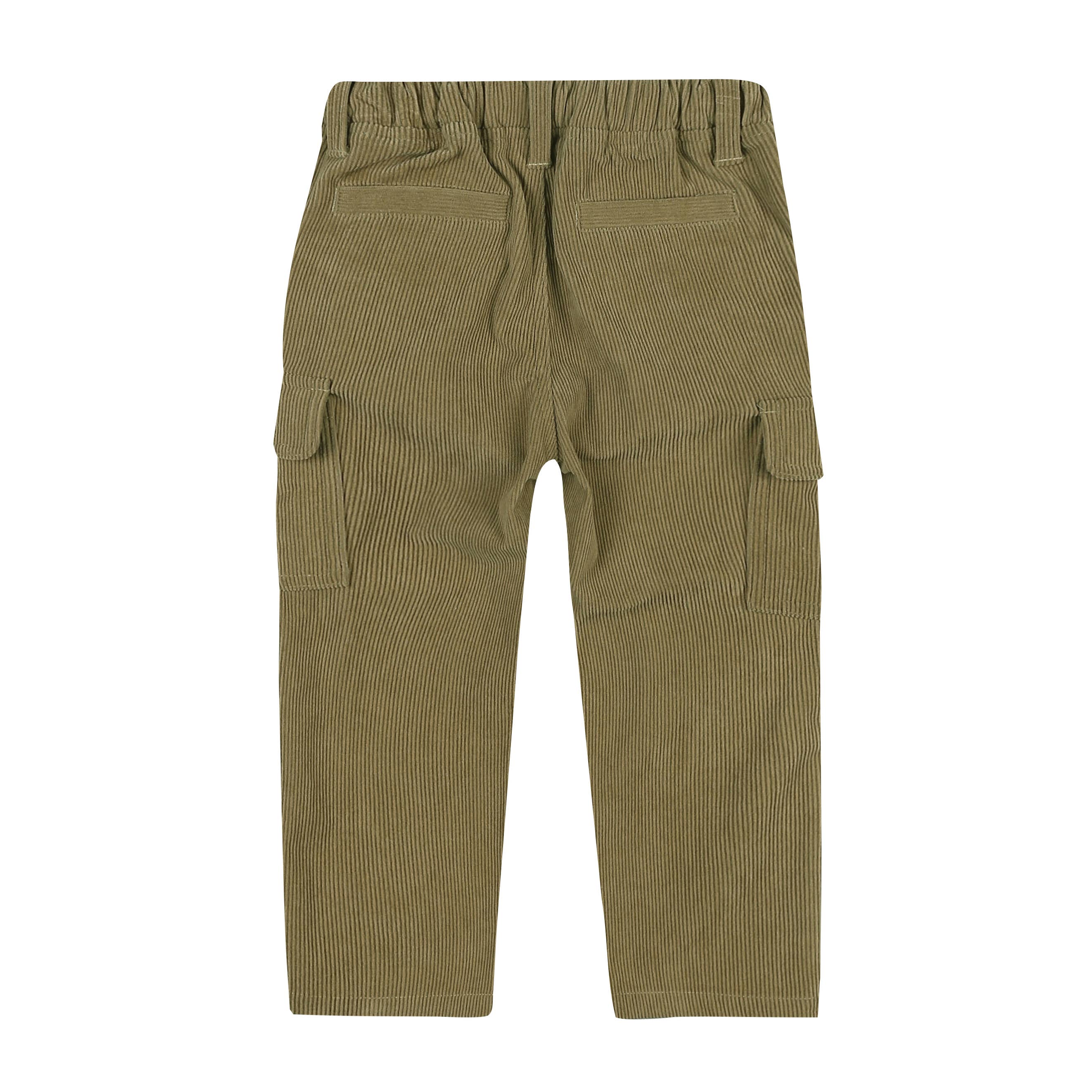 River Corduroy Cargo Pants-Athletic Sweatpants/Joggers - Kids-ToTo Heros-ToTo Heros l Premium Children&#x27;s Clothing