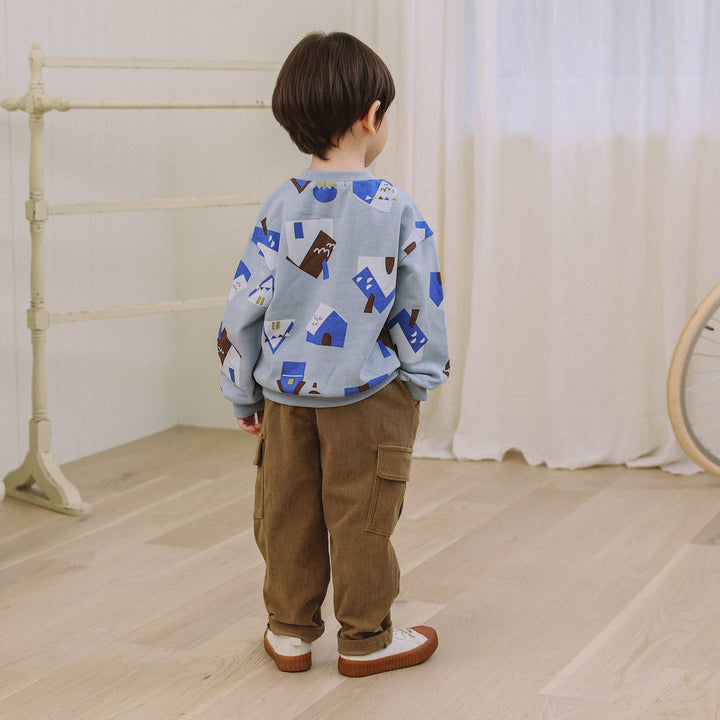 River Corduroy Cargo Pants-Athletic Sweatpants/Joggers - Kids-ToTo Heros-ToTo Heros l Premium Children&#x27;s Clothing