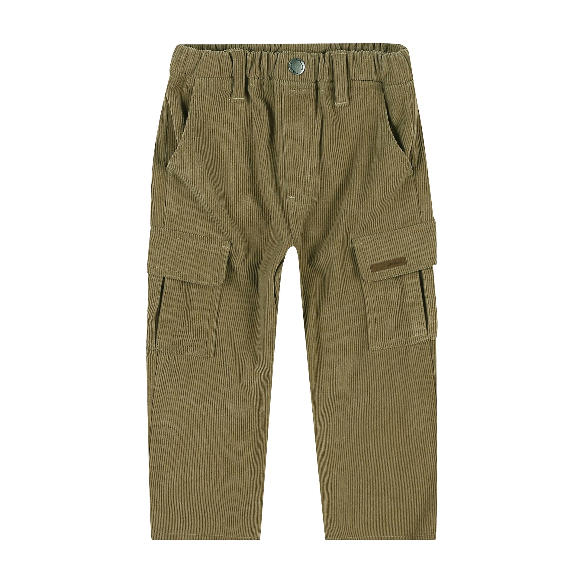River Corduroy Cargo Pants-Athletic Sweatpants/Joggers - Kids-ToTo Heros-ToTo Heros l Premium Children&#x27;s Clothing