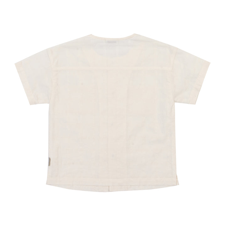 Round Neck Chest Pocket Button Down Shirt-Button Down Shirt - Kids-ToTo Heros-
