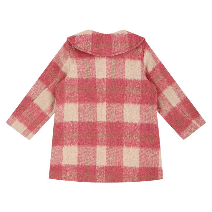Sally Checkered Coat with Mini Bag-Coat - Kids-ToTo Heros-ToTo Heros l Premium Children's Clothing