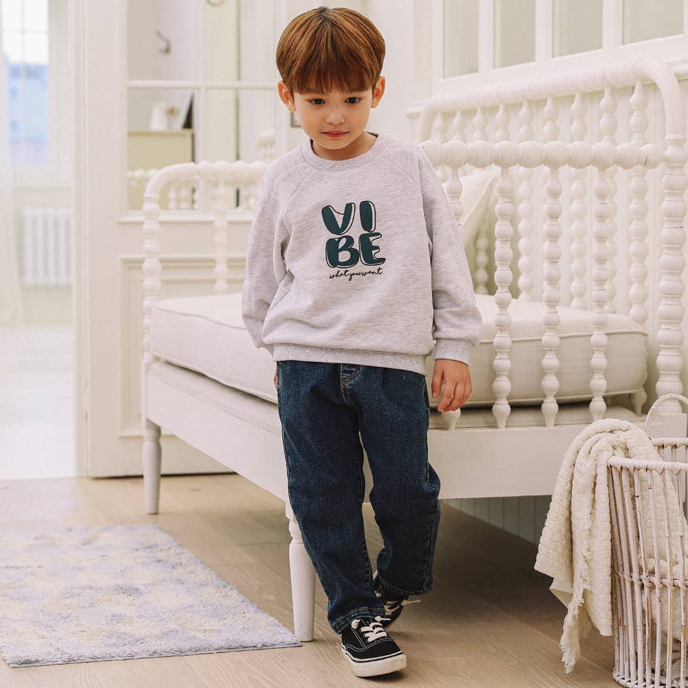 Slim Baggy Fit Fleece Denim Pants-Jeans - Kids-ToTo Heros-ToTo Heros l Premium Children&#x27;s Clothing