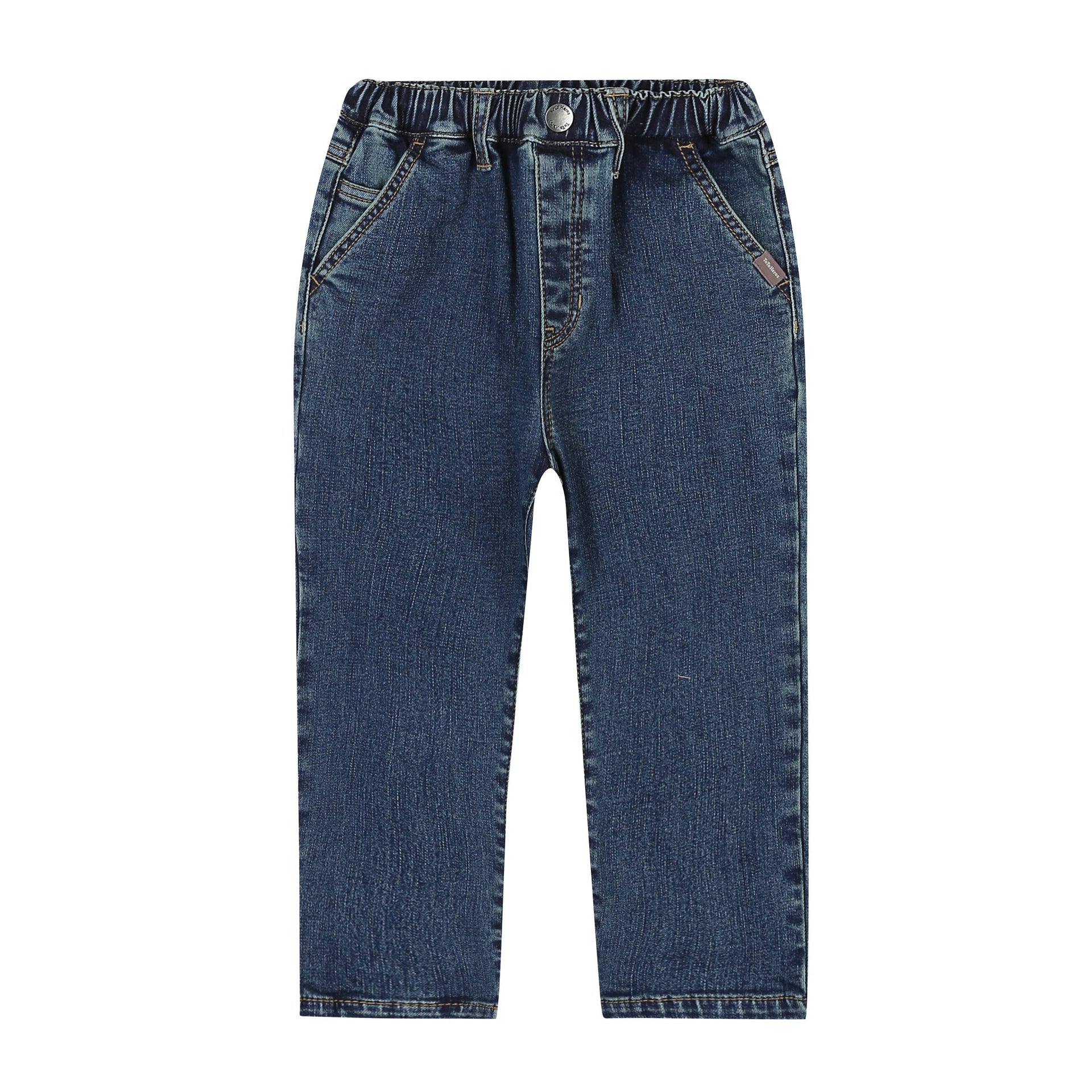 Slim Baggy Fit Fleece Denim Pants-Jeans - Kids-ToTo Heros-ToTo Heros l Premium Children&#x27;s Clothing