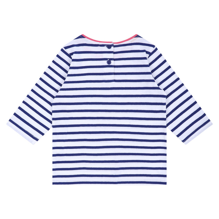 Striped Elbow Sleeve Thread Embellishment T-Shirt-T-Shirt - Kids-ToTo Heros-