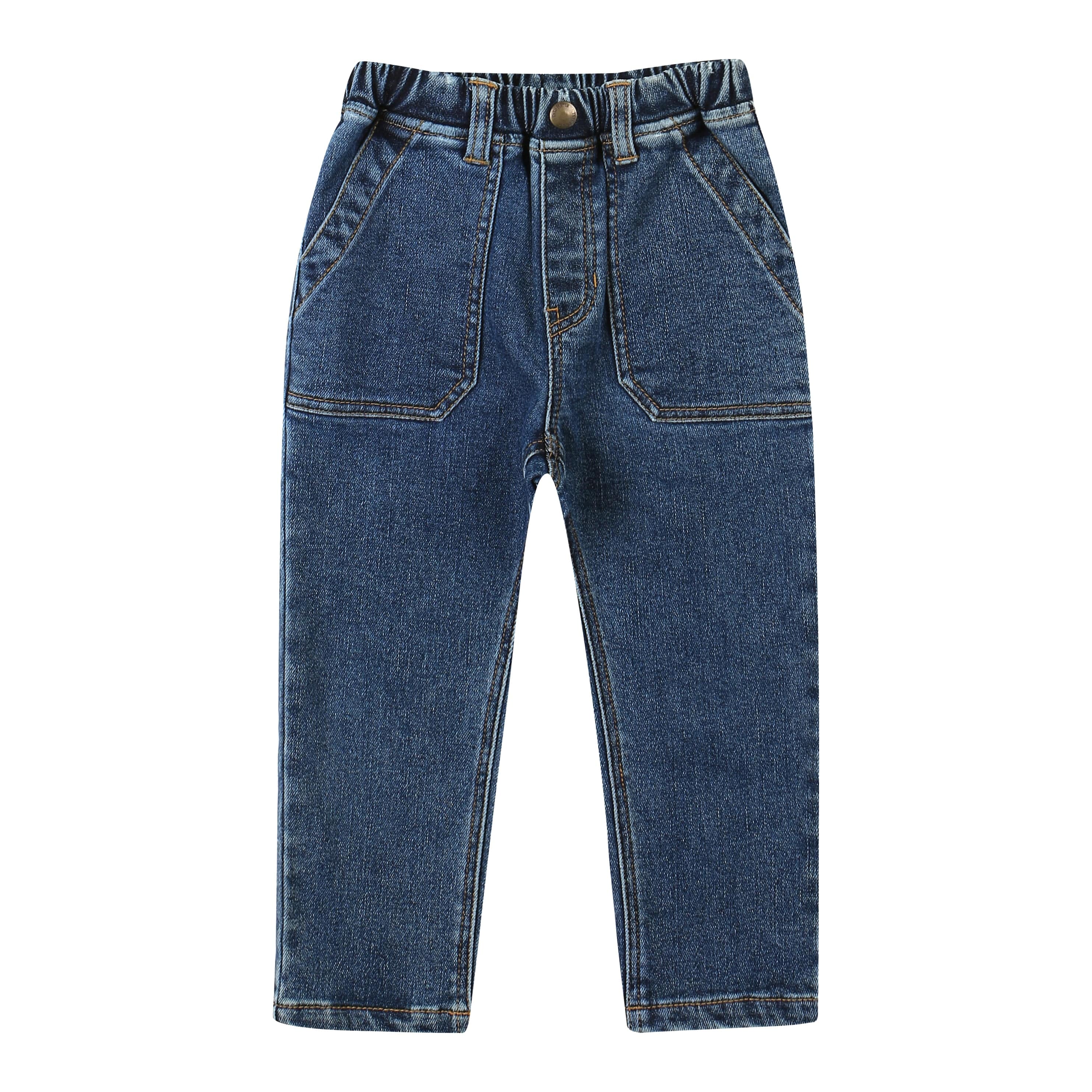 Ray Baggy Wide Pocket Denim Pants - ToTo Heros l Premium Children's Clothing