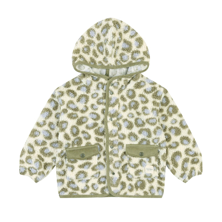 Leopard Print Fleece Hooded Jacket - ToTo Heros l Premium Children's Clothing