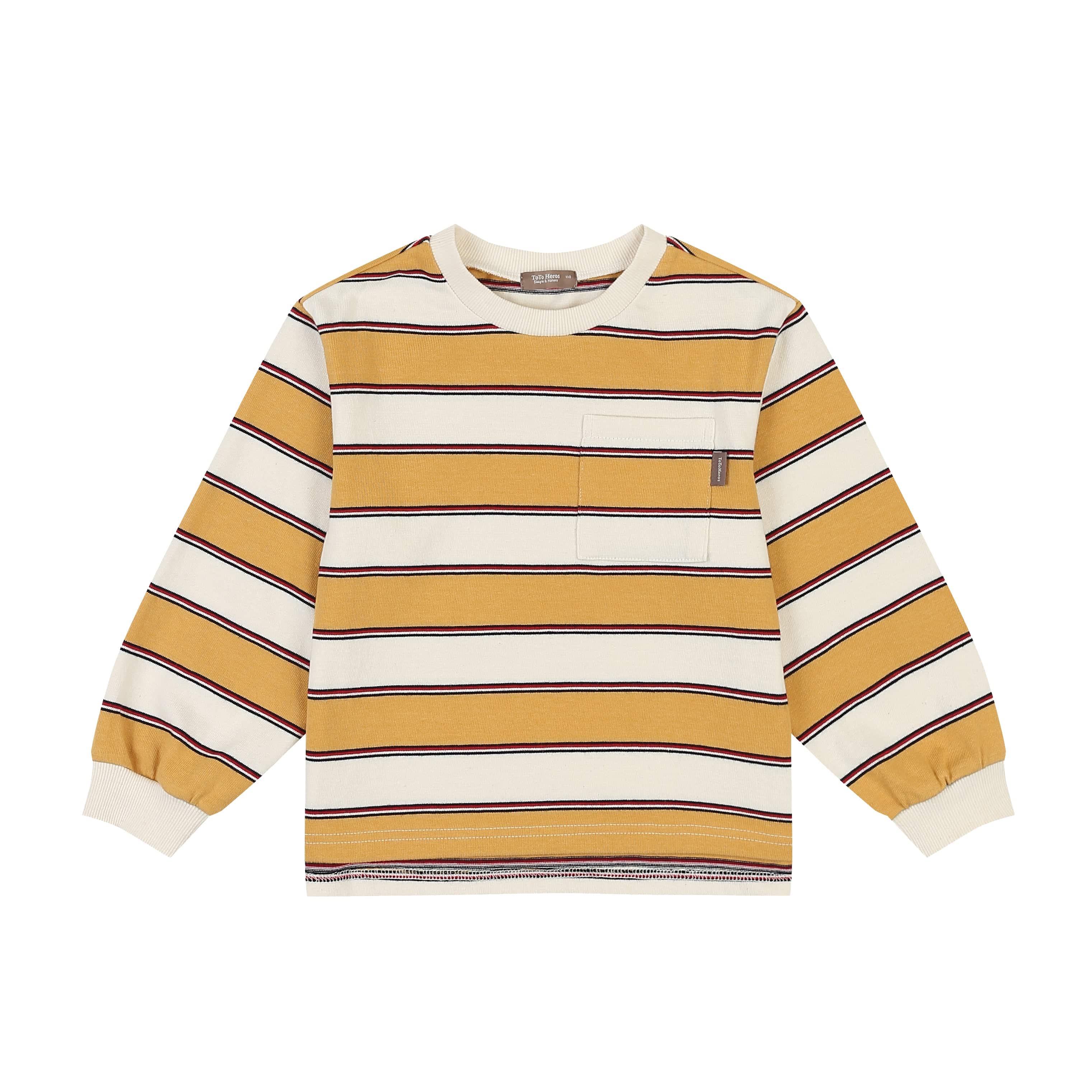 Striped Pocket T-Shirt - ToTo Heros l Premium Children's Clothing