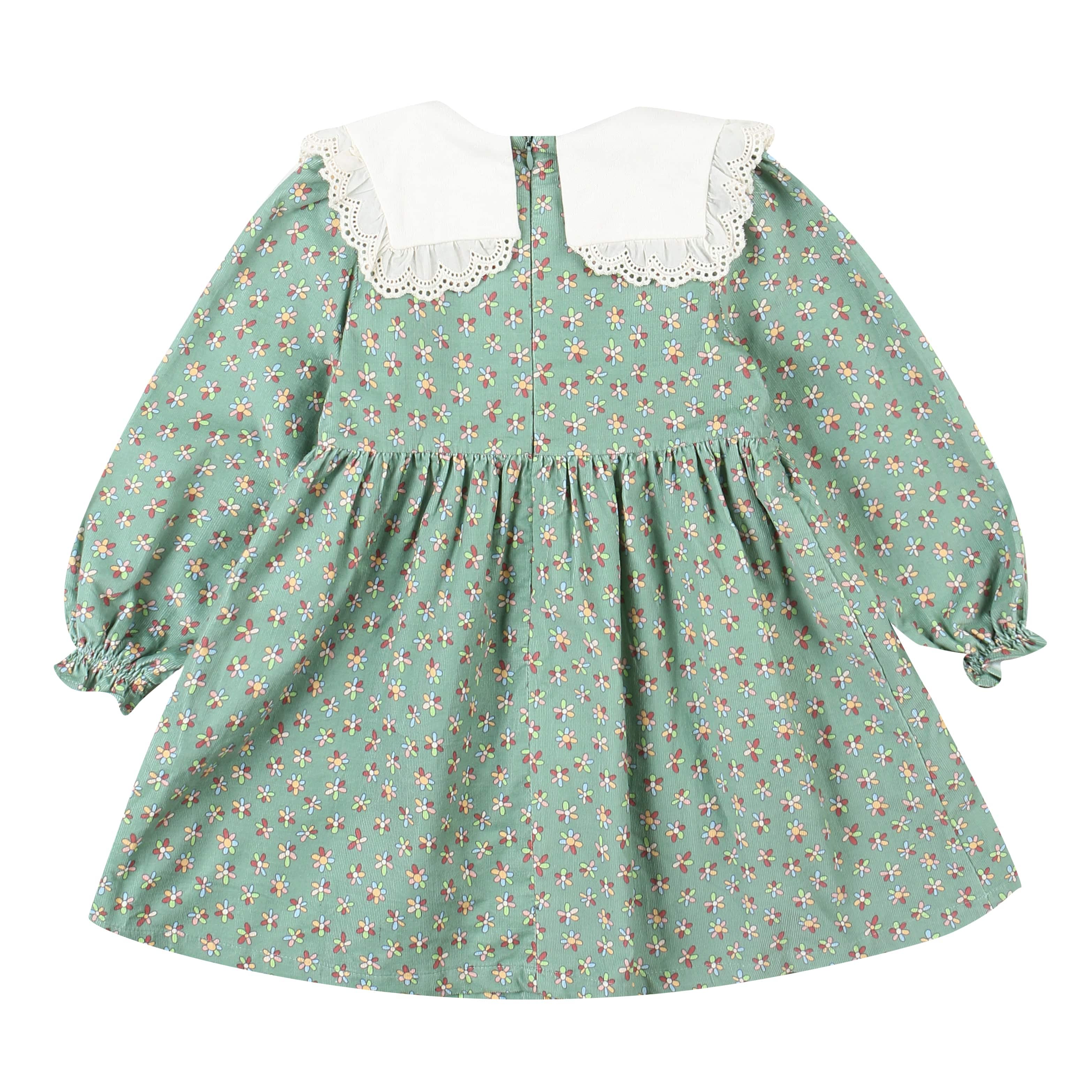 Tiana Floral Print Corduroy Dress with Mini Bag - ToTo Heros l Premium Children's Clothing