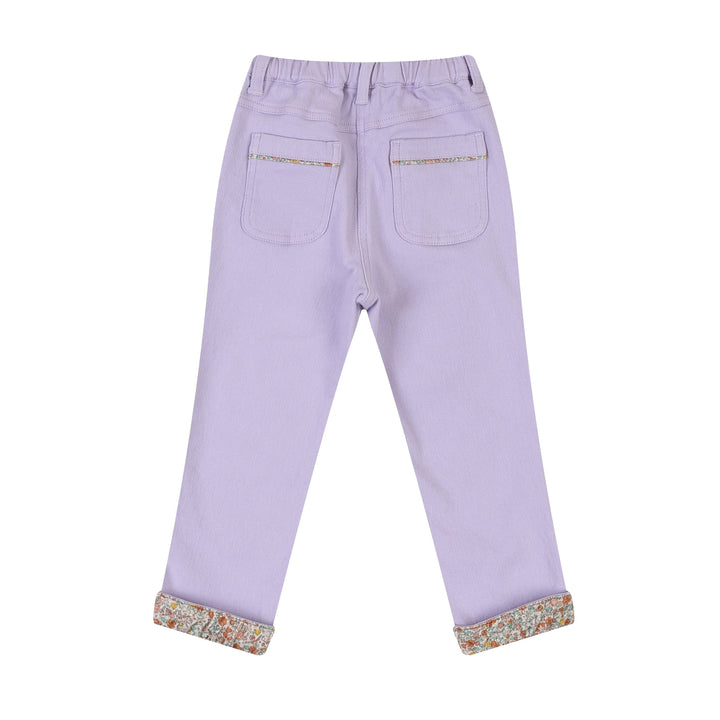 Clara Straight Pants with Roll-Up Hem - ToTo Heros l Premium Children's Clothing