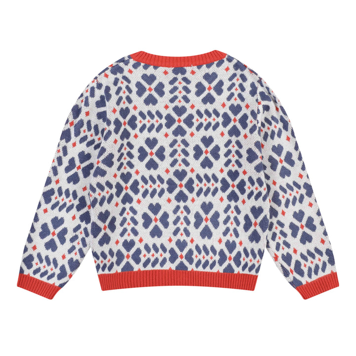 Jenny Jacquard Knit Cardigan - ToTo Heros l Premium Children's Clothing