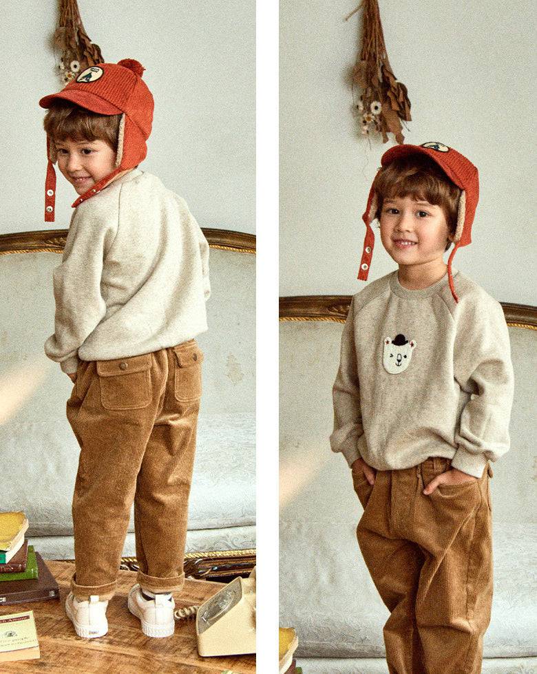 Tommy Corduroy Baggy Pants-Pants - Kids-ToTo Heros-ToTo Heros l Premium Children&#x27;s Clothing