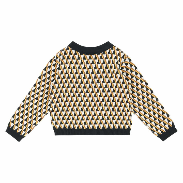 Triangle Pattern Collared Knit Shirt-Knit Sweater - Kids-ToTo Heros-ToTo Heros l Premium Children&#x27;s Clothing