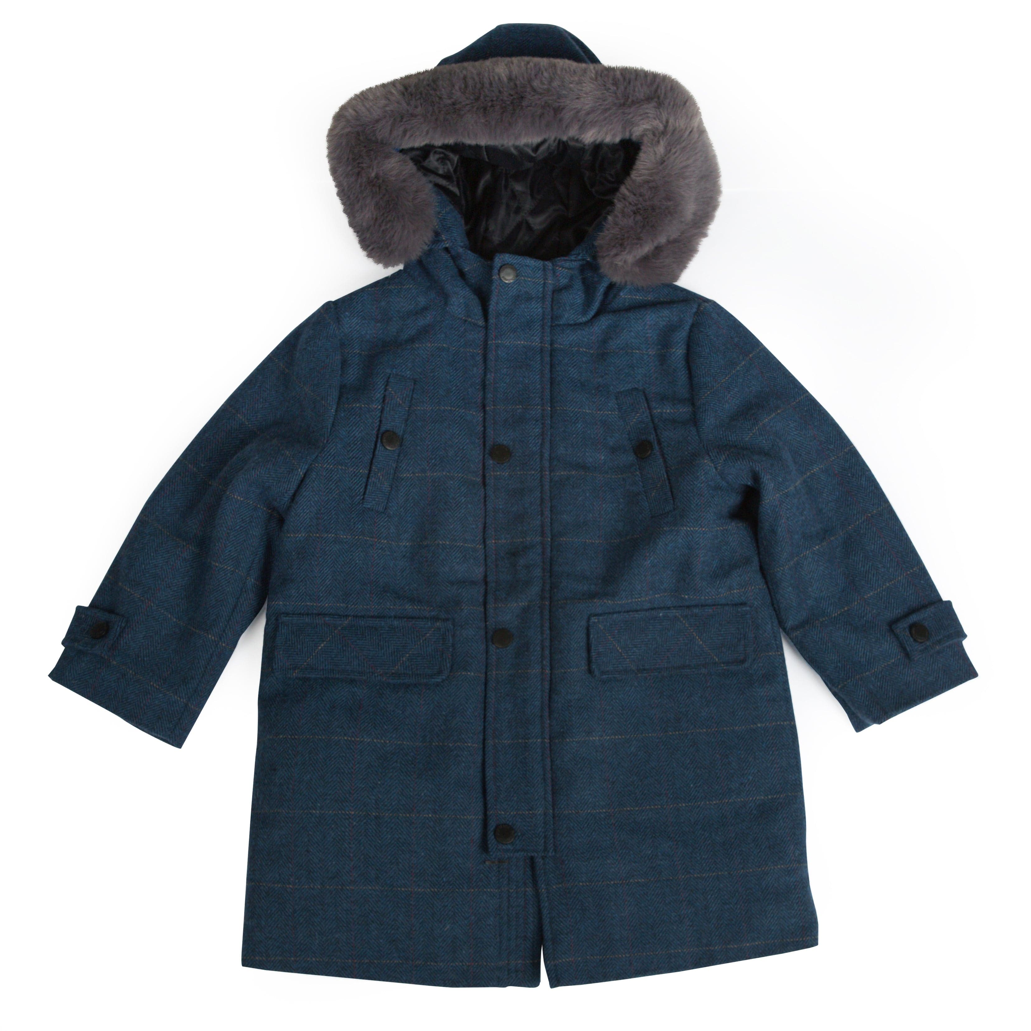 Tyler Wool Blend Padded Coat-Puffer Jacket - Kids-ToTo Heros-ToTo Heros l Premium Children's Clothing