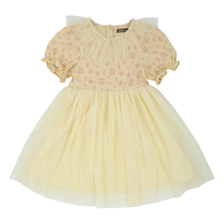 Vanessa Balloon Sleeve Tulle Dress-Dress - Kids-ToTo Heros-ToTo Heros l Premium Children&#x27;s Clothing