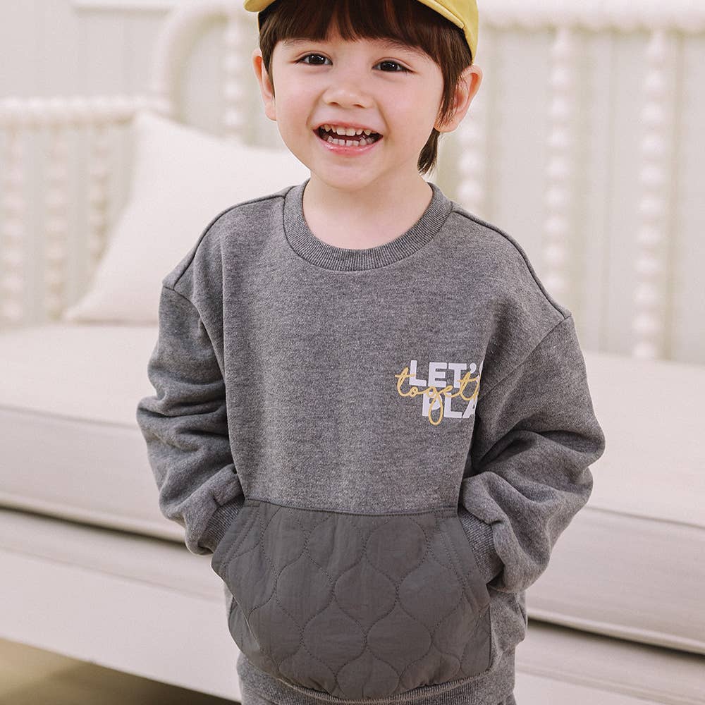 Wilby Quilted Pocket Sweatshirt-Sweatshirt - Kids-ToTo Heros-ToTo Heros l Premium Children&#x27;s Clothing