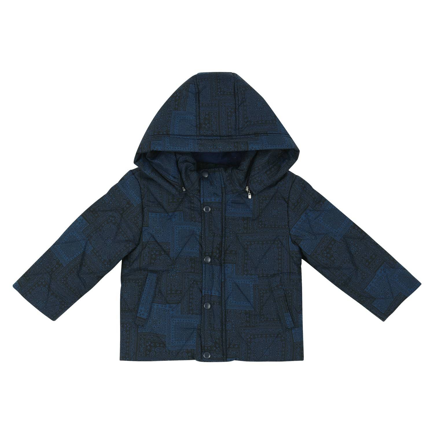 Zigzag Lightweight Puffer Jacket-Puffer Jacket - Kids-ToTo Heros-Navy-XXS-ToTo Heros l Premium Children's Clothing