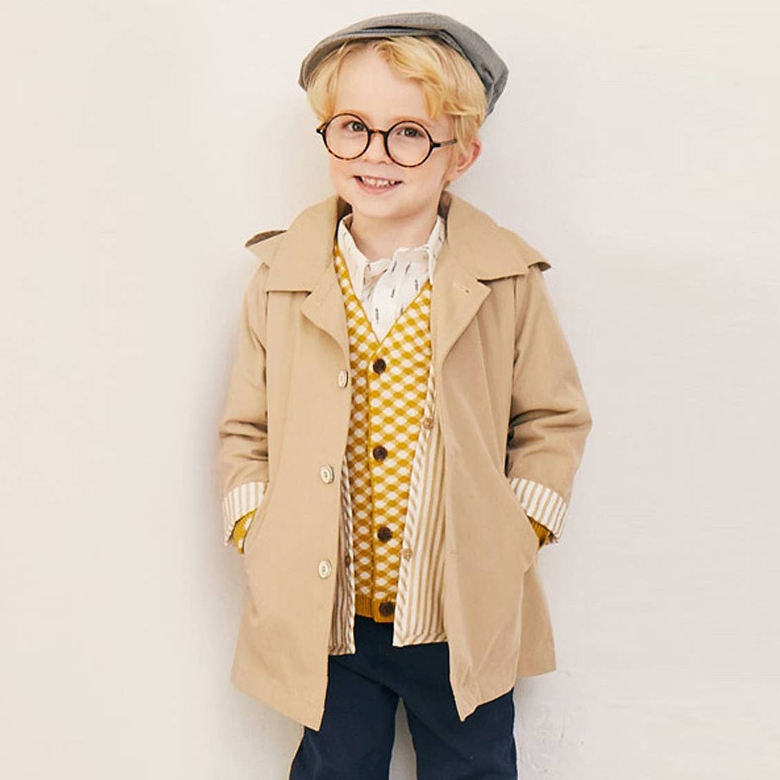 Honeycomb Trellis Pattern Cardigan - ToTo Heros l Premium Children's Clothing