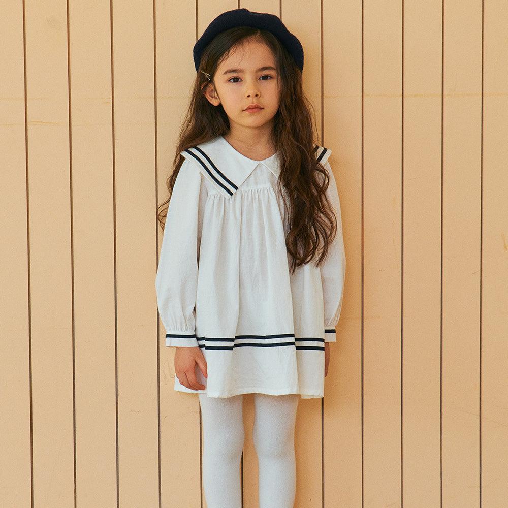 Amy Striped Sailor Dress-Dress - Kids-ToTo Heros-ToTo Heros Premium Children's Clothing