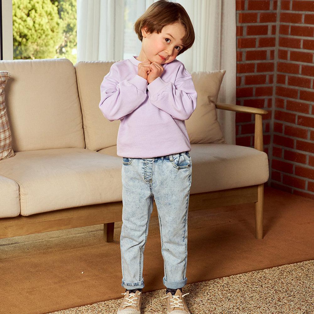 Aura Slim Baggy Denim Pants-Pants - Kids-ToTo Heros-ToTo Heros Premium Children's Clothing