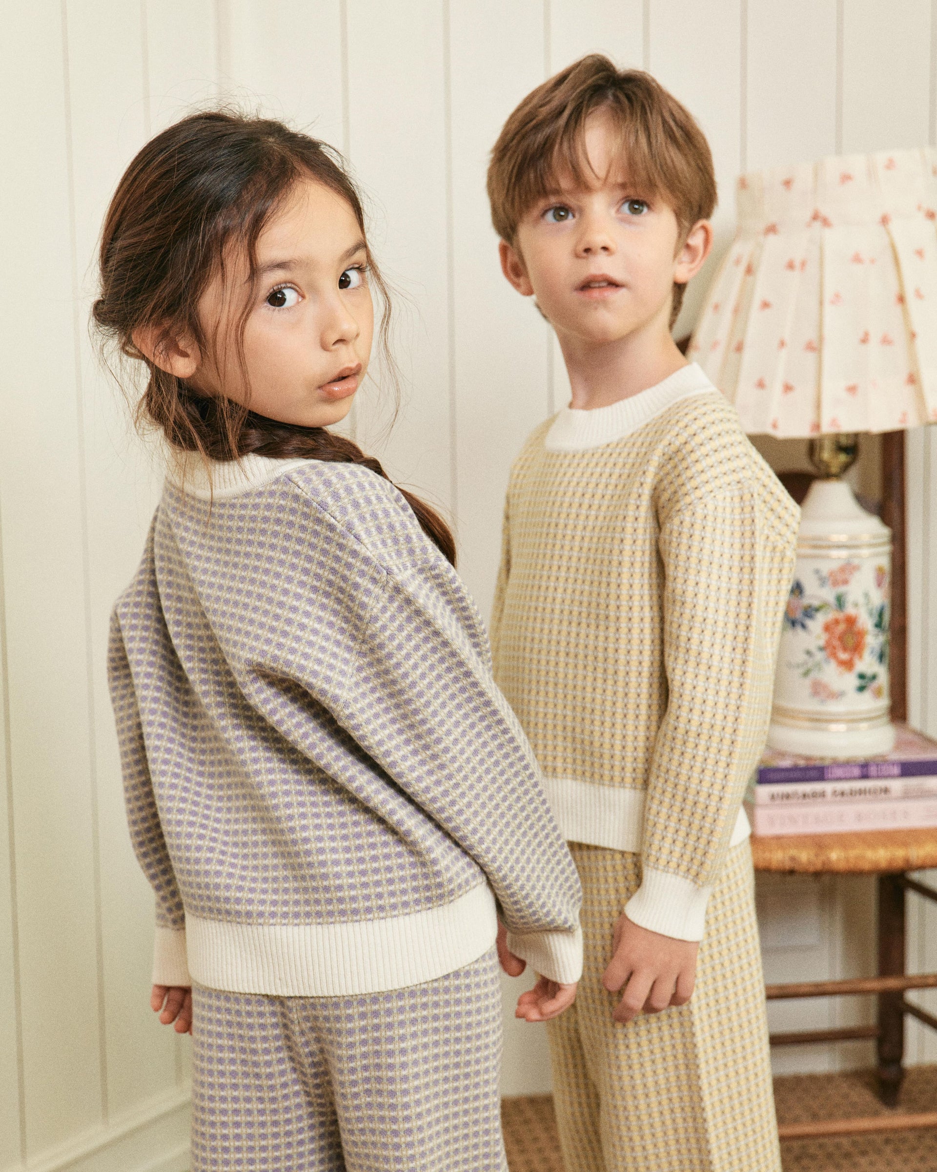 Luke Jacquard Knit Top & Pants Set