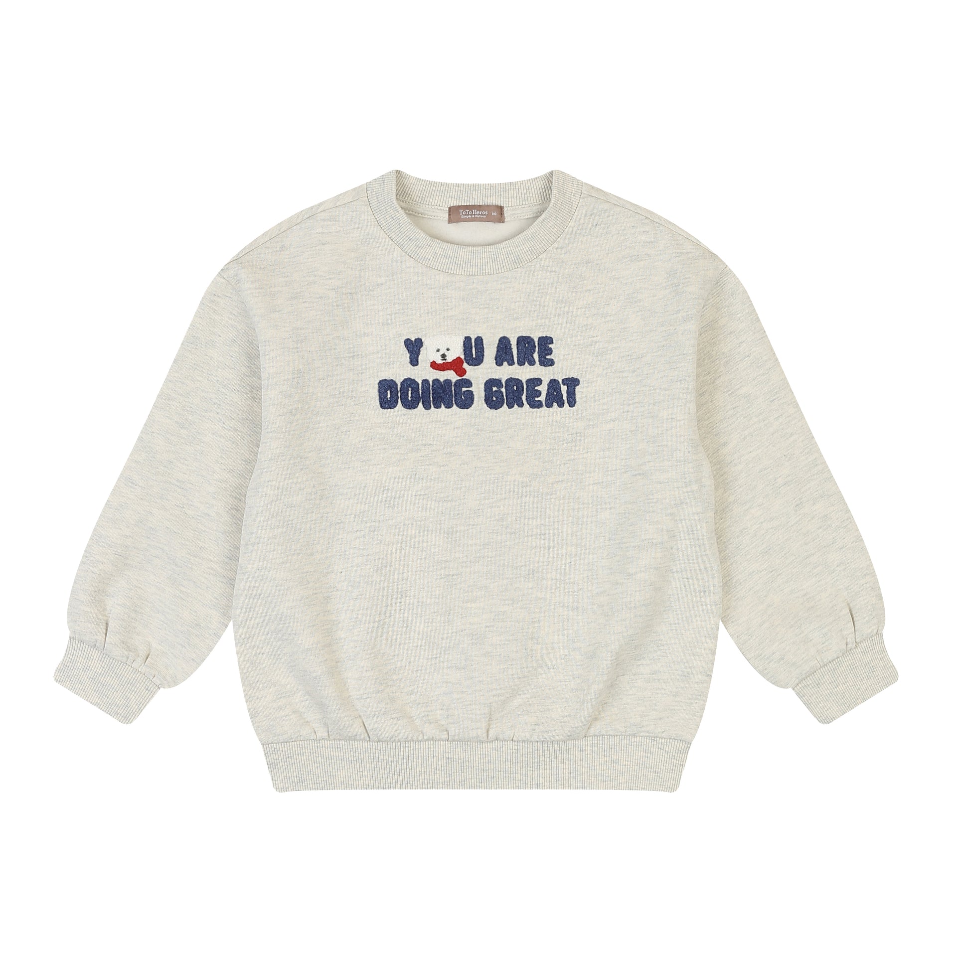 Bear Bouclé Embroidery Fleece Sweatshirt